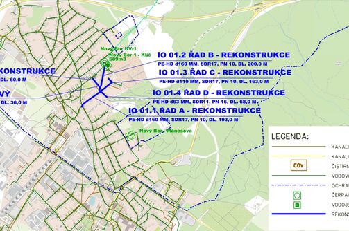 Nový Bor, Luční, U Vodárny – rekonstrukce vodovodu