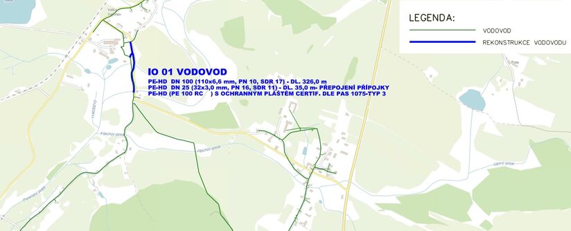 Velký Valtinov - rekonstrukce vodovodu