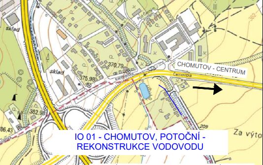 Chomutov, Potoční - rekonstrukce vodovodu