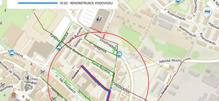Chomutov, Arbesova, Partyzánská – rekonstrukce kanalizace a vodovodu