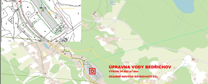 Bedřichov, ÚV Bedřichov – osazení nových dávkovačů CO2