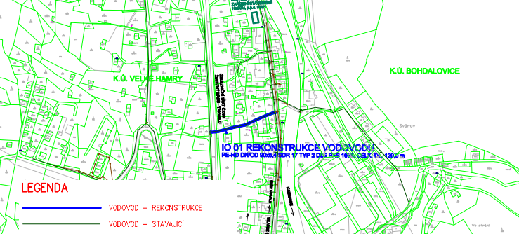 Velké Hamry, u č.p. 306 - rekonstrukce vodovodu