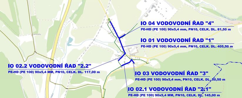Hodkovice n.M., Jílové - rekonstrukce vodovodu