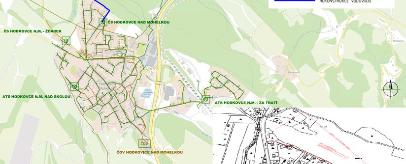 Hodkovice n. M., Lesní – rekonstrukce vodovodu