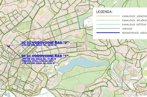 Liberec, Sokolská, Pastýřská - rekonstrukce vodovodu