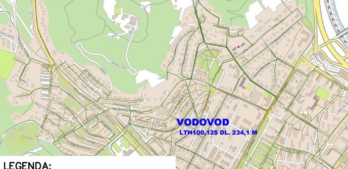 Most, ČSA, pod Lunou - rekonstrukce kanalizace a vodovodu