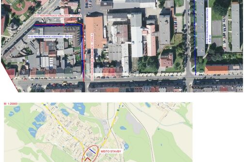 Duchcov, Zelenkova, Sadová- rekonstrukce kanalizace a vodovodu