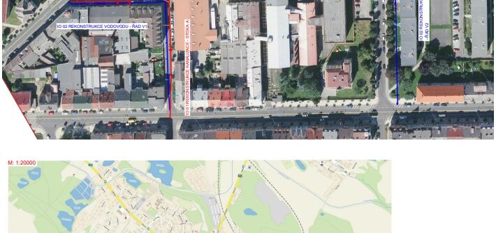 Duchcov, Zelenkova, Sadová- rekonstrukce kanalizace a vodovodu