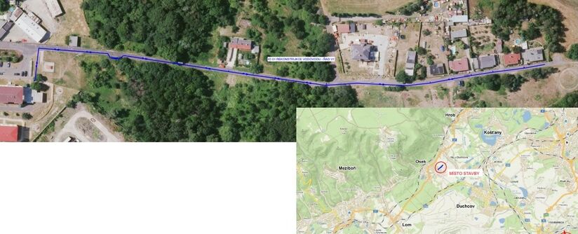 Osek, Jateční – rekonstrukce vodovodu