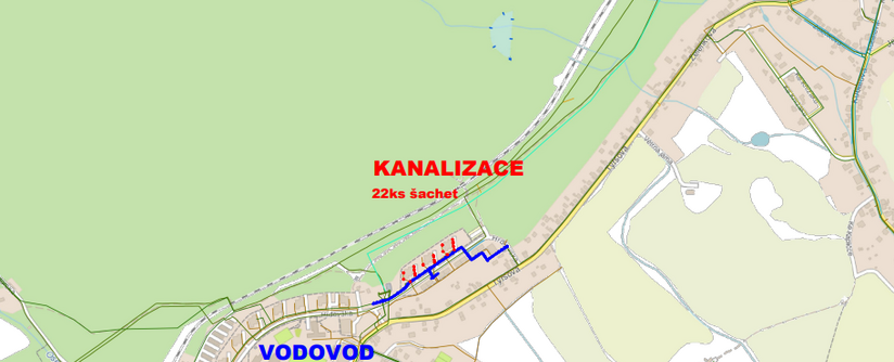 Osek, Hrdlovská po Tyršovu - rekonstrukce vodovodu