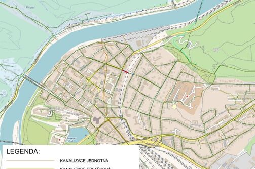 Děčín, Sládkova, Vokolkova - rekonstrukce kanalizace a vodovodu