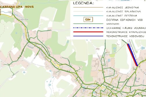 Krásná Lípa – odstranění kanalizační výusti DC 145