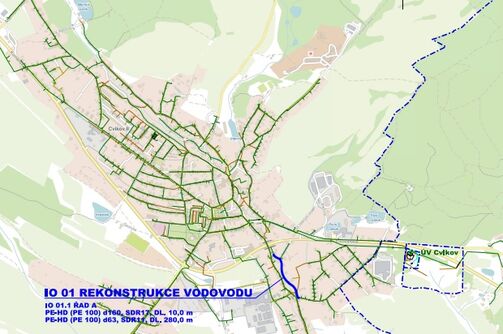 Cvikov, Nábřežní - rekonstrukce vodovodu 