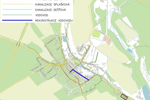 Dubá, Luční - rekonstrukce vodovodu