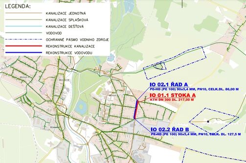 Mimoň, Skřivánčí – rekonstrukce kanalizace a vodovodu