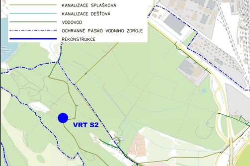 Sosnová, vrt S2 - rekonstrukce