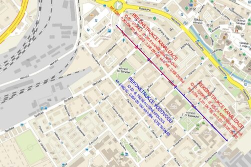 Chomutov, Školní – rekonstrukce kanalizace a vodovodu
