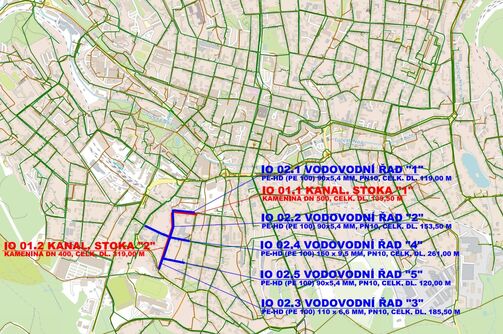 Jablonec n/N, Střelecká, Květinová, Pivovarská - rekonstrukce kanalizace a vodovodu