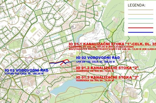 Liberec, Ondříčkova, Heydukova, Hálkova - rekonstrukce kanalizace a vodovodu