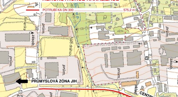Liberec, Průmyslová - rekonstrukce kanalizace