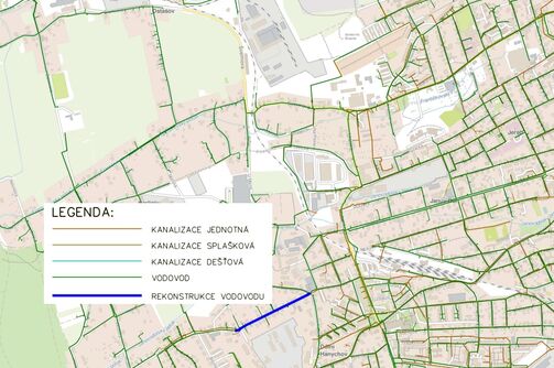 Liberec, Strakonická - rekonstrukce vodovodu
