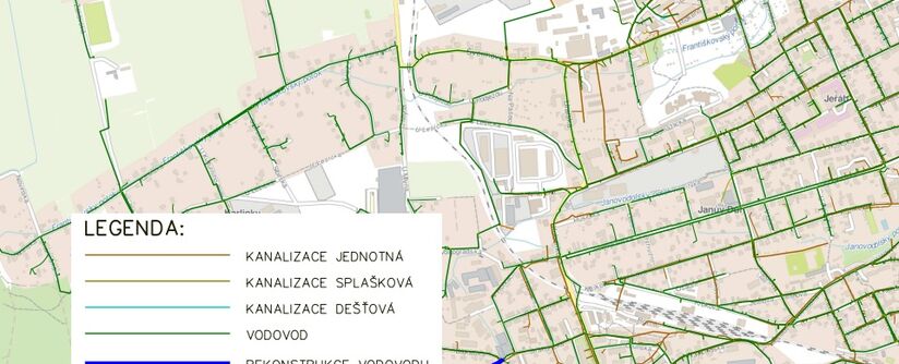 Liberec, Strakonická - rekonstrukce vodovodu