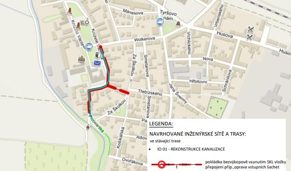 Lenešice, Pivovarská – rekonstrukce kanalizace a vodovodu
