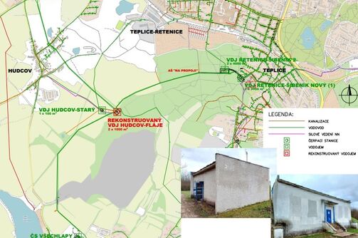 Teplice, VDJ Hudcov Fláje – rekonstrukce
