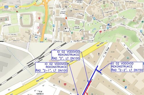Teplice, Tržní náměstí - rekonstrukce kanalizace a vodovodu