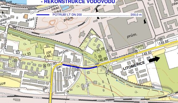 Lovosice, Terezínská - rekonstrukce vodovodu