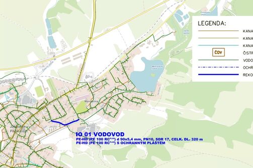 Jablonné v P.,U Školy - rekonstrukce vodovodu