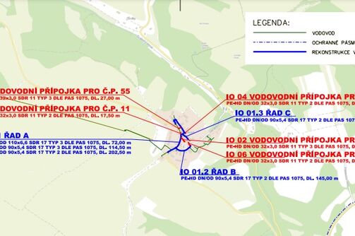 Jestřebí, Pavlovice - rekonstrukce vodovodu