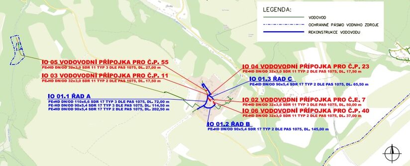Jestřebí, Pavlovice - rekonstrukce vodovodu