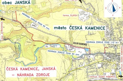 Česká Kamenice, Janská – náhrada zdroje