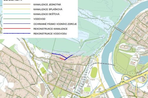 Děčín, Na Vinici, Žižkova, Resslova – rekonstrukce kanalizace a vodovodu