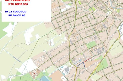 Varnsdorf, Chmelařská, Železná - rekonstrukce kanalizace a vodovodu