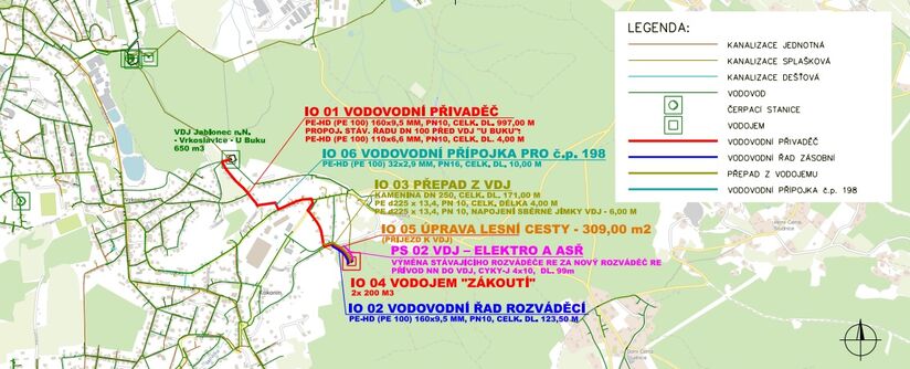 Jablonec n.N., Kokonín - rekonstrukce vodojemu Zákoutí a přívodního řadu