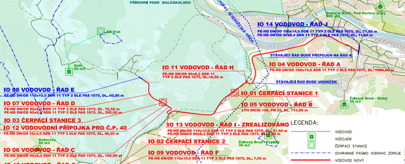 Koberovy - náhrada vodních zdrojů Koberovy Besedice JZ1, Koberovy Vrát G1,Loučky u Turnova