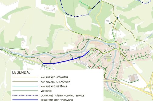 Bílý Kostel n.N. - chodník  - rekonstrukce vodovodu