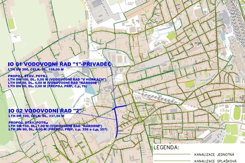 Liberec, Táborská, Strakonická - rekonstrukce vodovodu