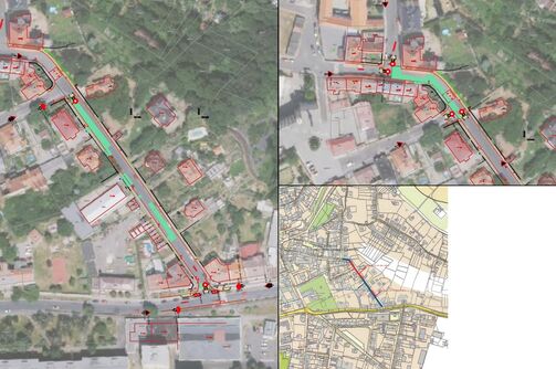 Žatec, Tyršova – rekonstrukce kanalizace a vodovodu