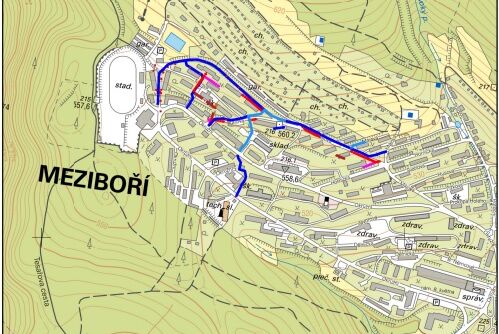 Meziboří, HTP - rekonstrukce vodovodu a kanalizace