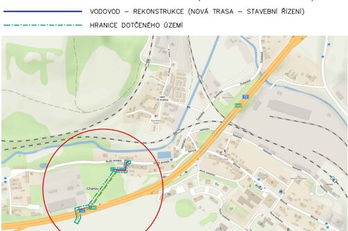 Obrnice, I/13, Rudé armády - rekonstrukce kanalizačního výtlaku a vodovodu 