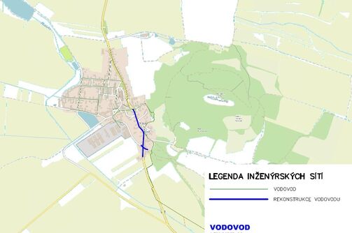 Klapý, od č.p.30 k č.p.146 - rekonstrukce vodovodu