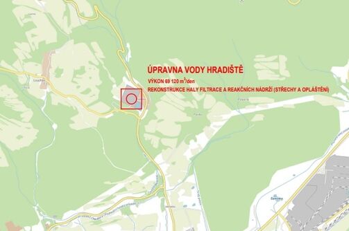 Klášterec, ÚV Hradiště – haly filtrace a reakčních nádrží – rekonstrukce střech a opláštění