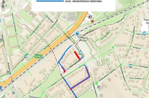 Chomutov, Gutenbergova – rekonstrukce kanalizace a vodovodu