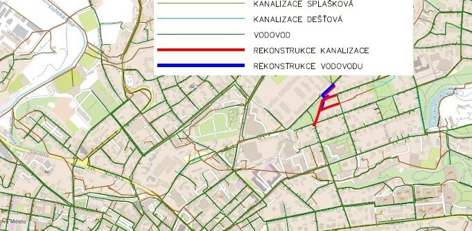 Liberec, Štefánikovo n.,Zborovská, gen.Píky-opatření na síti a rekonstrukce kanalizace a vodovodu