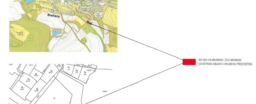 Braňany, ČOV Braňany – odvětrání objektu hrubého předčištění