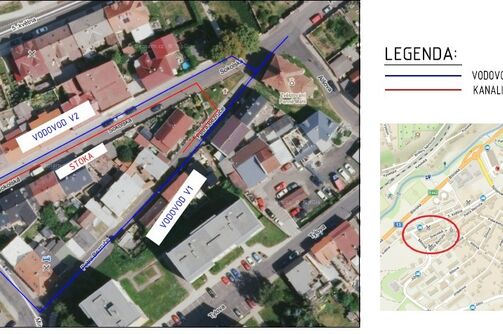 Bílina, Sokolská, P. Bezruče, Mírová – rekonstrukce vodovodu a kanalizace