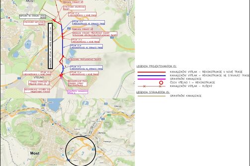 Most, Vtelno - rekonstrukce ČSOV Vtelno 1 a kanalizace